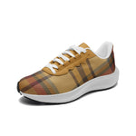 Stylish Plaid-Pattern Lightweight Sports Shoes