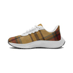Stylish Plaid-Pattern Lightweight Sports Shoes