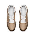 Men's Tan and Brown Low-Top Sneakers