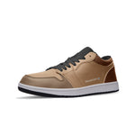Men's Tan and Brown Low-Top Sneakers