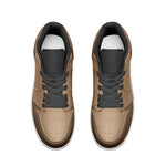 Men's Tan and Brown Low-Top Sneakers