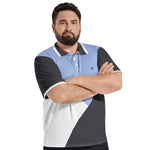 Men’s Tri-Color Block Polo T-Shirt