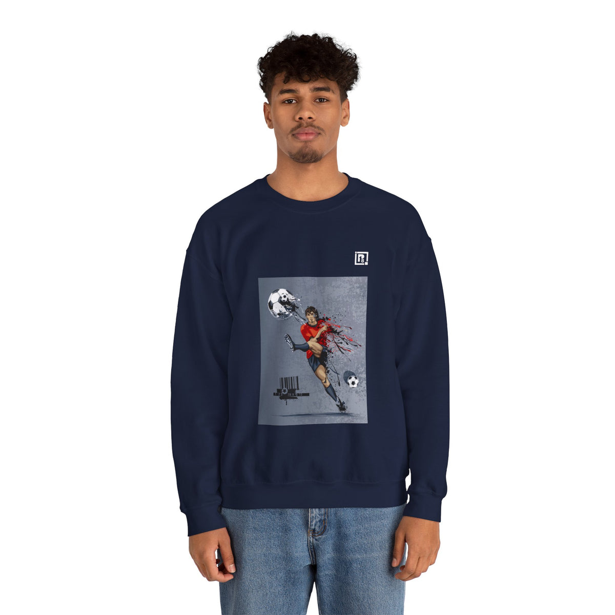 Unisex Heavy Blend Football Lovers Crew Neck Sweatshirt