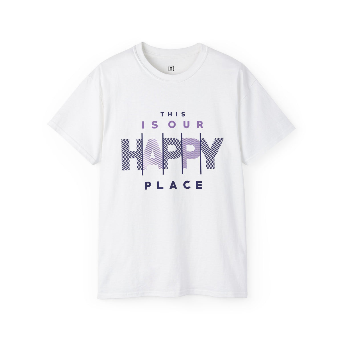 "This Is Our Happy Place" Graphic T-Shirt – Comfort Meets Positivity