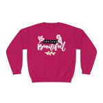 Women's "You Are Beautiful" Floral Sweatshirt