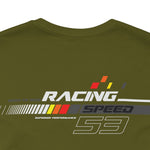 Racing Speed 53 Printed Short Sleeve Cotton T-Shirt