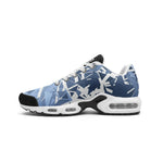 Men’s Blue Geometric Pattern Athletic Sneakers