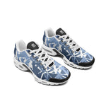 Men’s Blue Geometric Pattern Athletic Sneakers