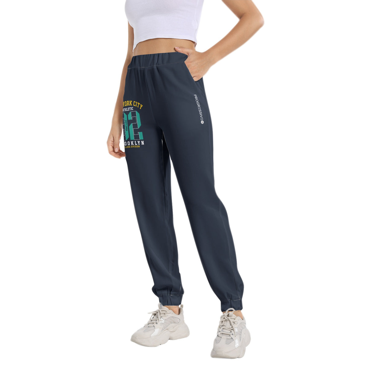 Elastic Waist Tapered Sweatpant