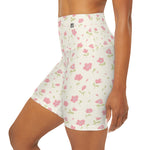 Women's Floral High-Waist Biker Shorts