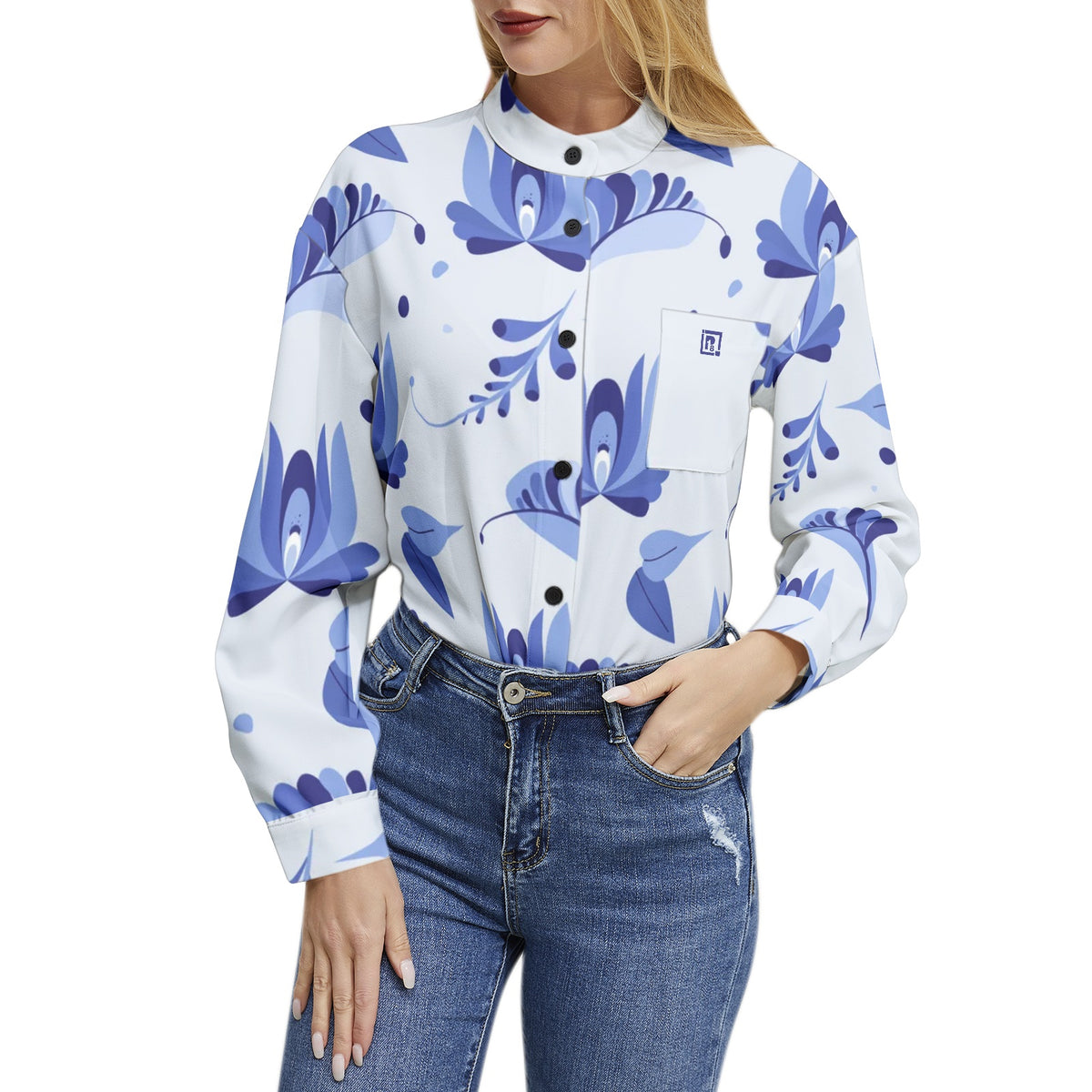 Long Sleeve Button Up Casual Shirt Top