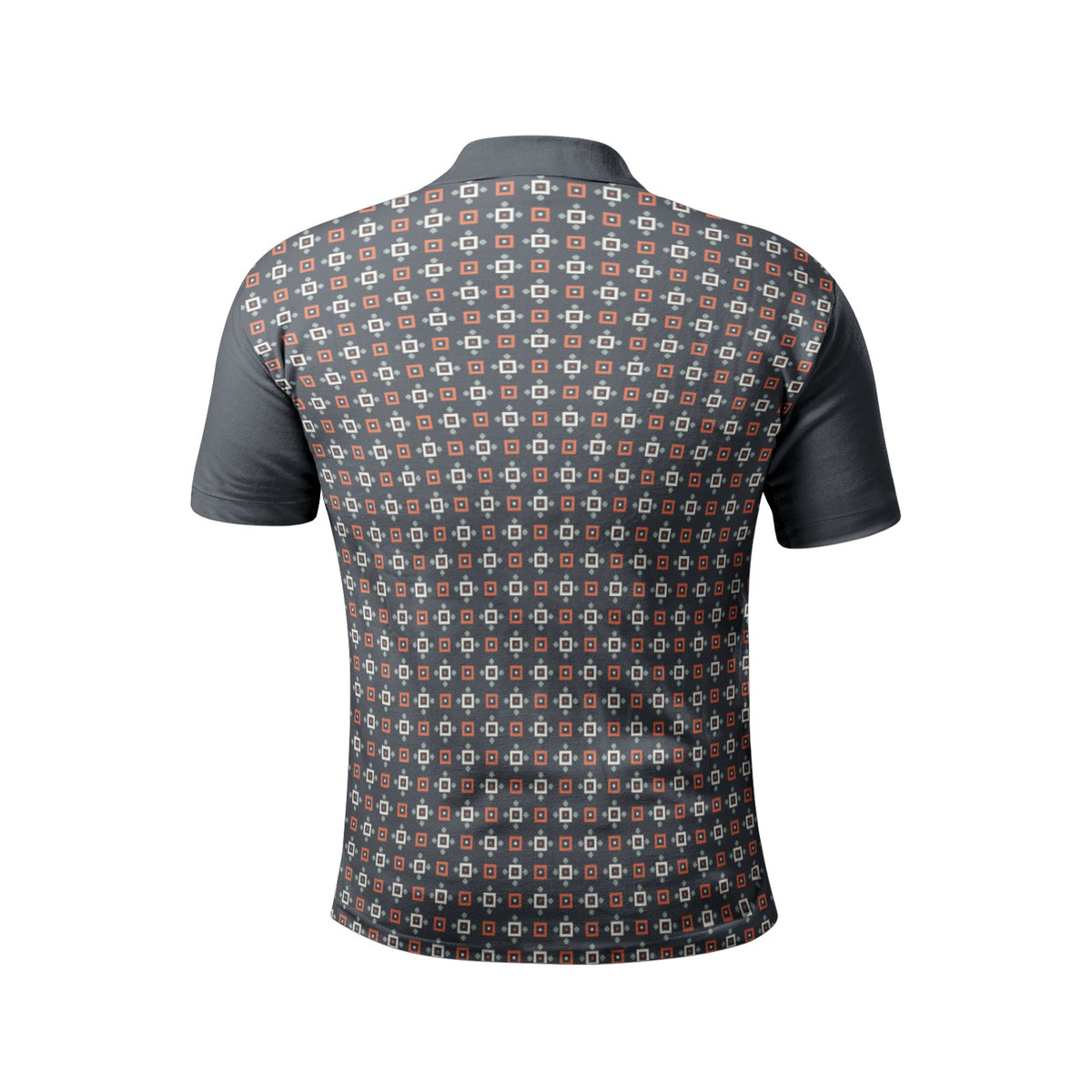 Men’s Geometric Pattern Polo T-Shirt