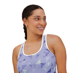 Women's Geometric Print Racerback Tank Top – Soft & Breathable