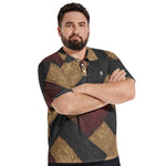 Men’s Rustic Pattern Polo T-Shirt