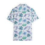 Men’s Tropical Leaf Print Short Sleeve Shirt