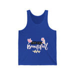 Women's "You Are Beautiful" Graphic Tank Top – Soft & Inspirational