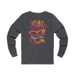 Women’s “Girls Just Wanna Have Sun” Long Sleeve Tee – Fun, Comfy & Vibrant