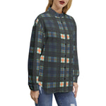 Women’s Plaid Button-Up Shirt – Stylish, Comfortable & Timeless