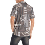 Men's Abstract Print Short Sleeve Shirt