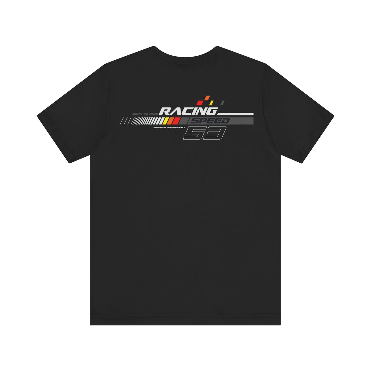 Racing Speed 53 Printed Short Sleeve Cotton T-Shirt