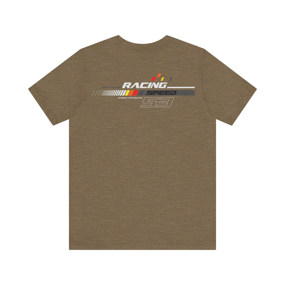 Racing Speed 53 Printed Short Sleeve Cotton T-Shirt