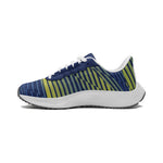 Ultra-Lightweight Breathable Running Shoes – Blue & Yellow Pattern
