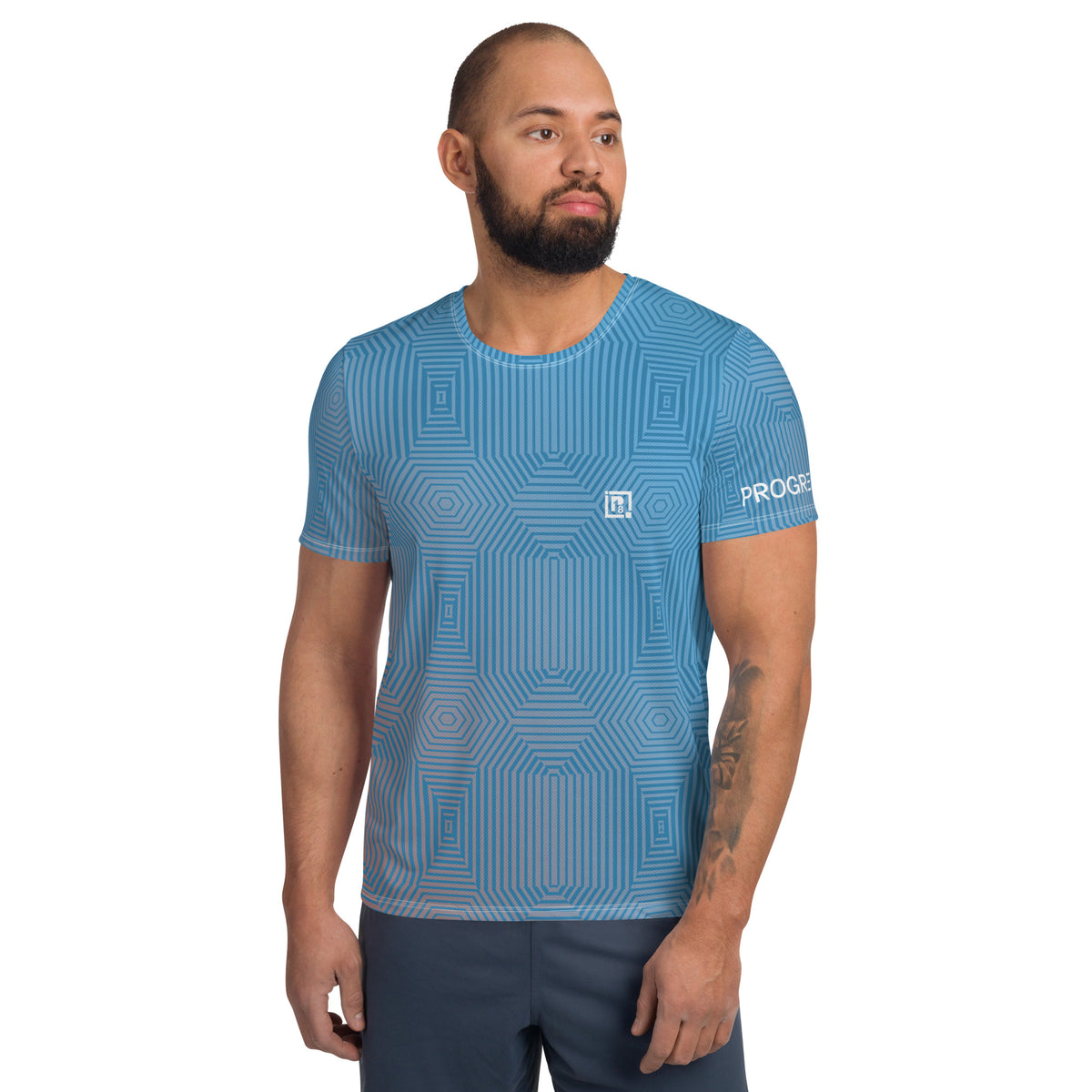 Flexicool Round Neck T-shirt for Men (Sky Blue)