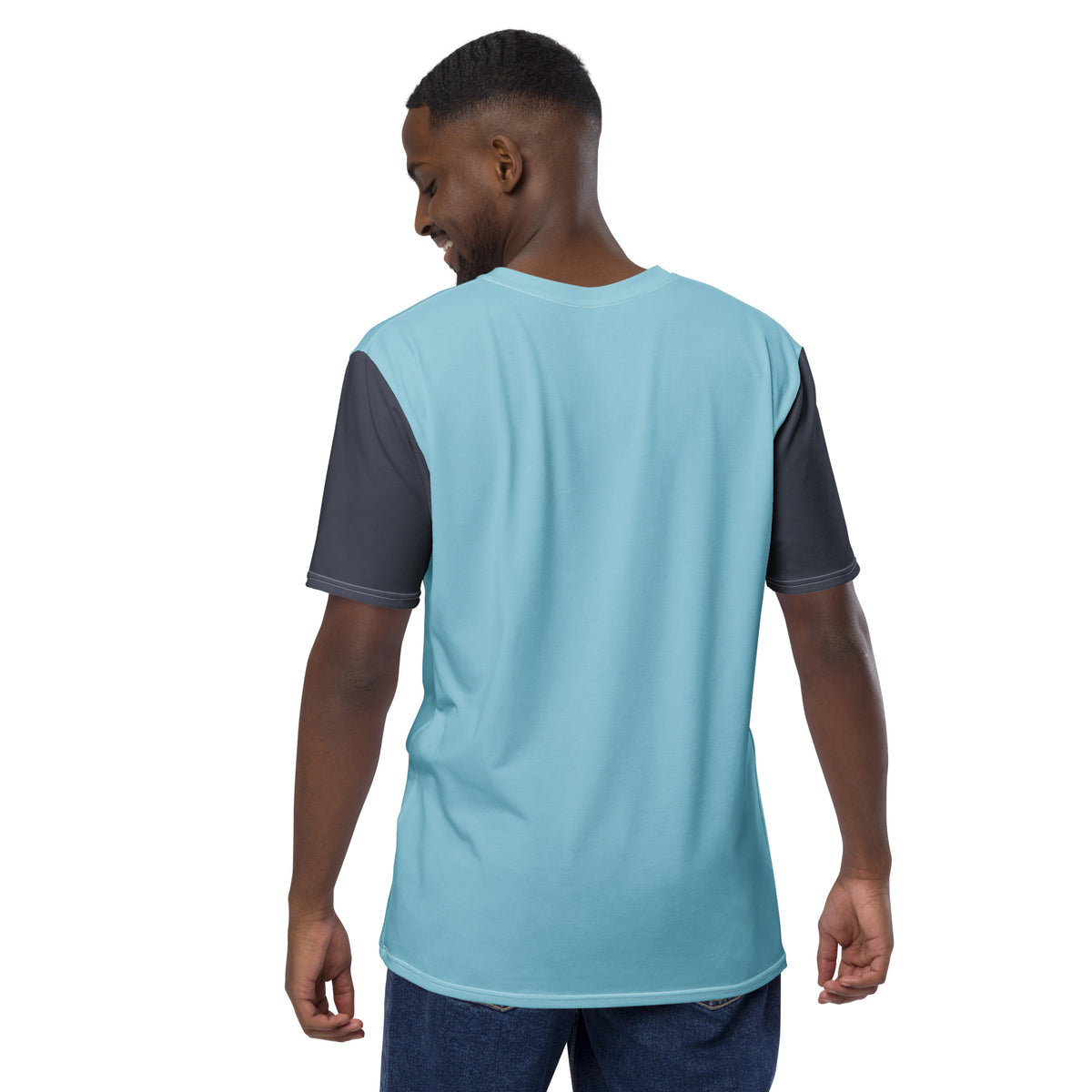 Two-Tone Crew Neck T-Shirt for Men