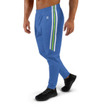 Men’s Blue Striped Athletic Joggers