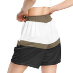 Women's Tri-Tone Athletic Shorts