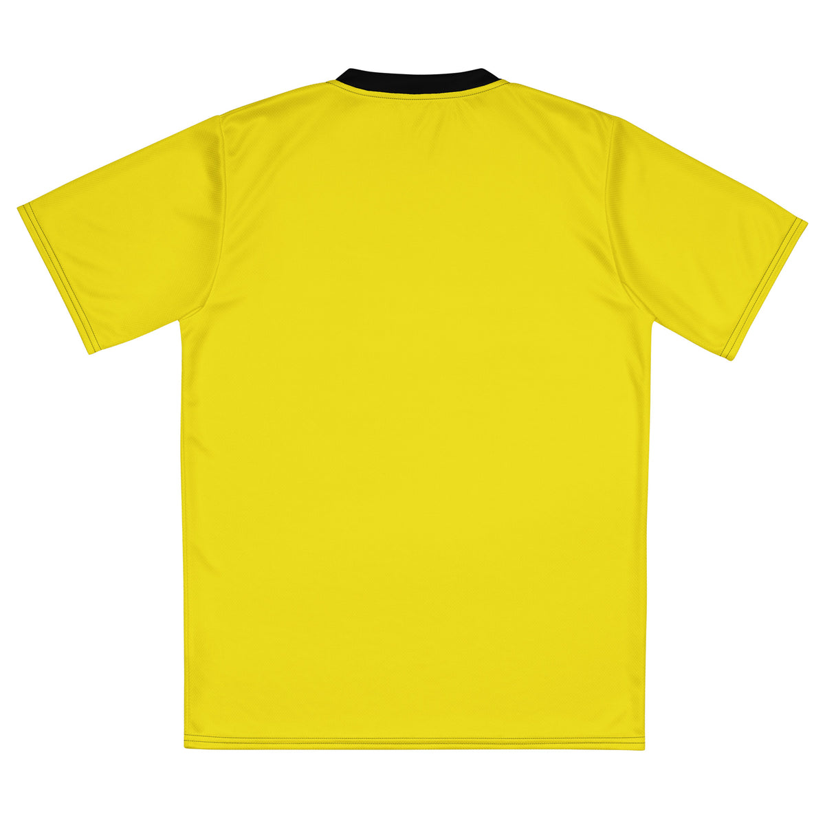 Men's Yellow and Black V-Neck Sports T-Shirt