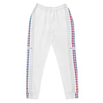 Women’s White Joggers with Side Detail