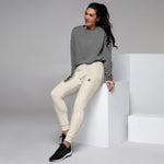 Women’s White Motivational Joggers