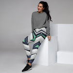 Women's Abstract Chevron Jogger Pants