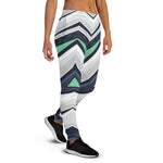 Women's Abstract Chevron Jogger Pants
