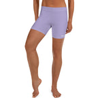Women's Lavender High-Waist Biker Shorts