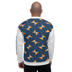 All-Over Blue Print Unisex Bomber Jacket