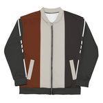 Women's Colorblock Striped Bomber Jacket