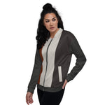 Women's Colorblock Striped Bomber Jacket