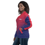 Women's Sporty Gradient Zip-Up Bomber Jacket