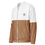 Men’s White & Tan Bomber Jacket