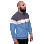 Men Color-Block Print Bomber Jacket