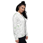 Women's Abstract Pattern Bomber Jacket