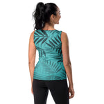 Women's Tropical Palm Print Sleeveless Bodysuit – Chic, Trendy & Comfortable
