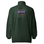 Men’s "Never Give Up" Green Windbreaker