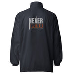 Men’s Black Windbreaker Jacket – "Never Mind" Design