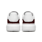 Unisex Non Slip Lace Up Faux Leather Sneakers