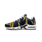 Men’s Navy & Gold Abstract Pattern Athletic Sneakers