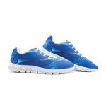 Men’s Blue Wave Pattern Athletic Sneakers