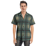 Men’s Short Sleeve Plaid Button-Up Shirt